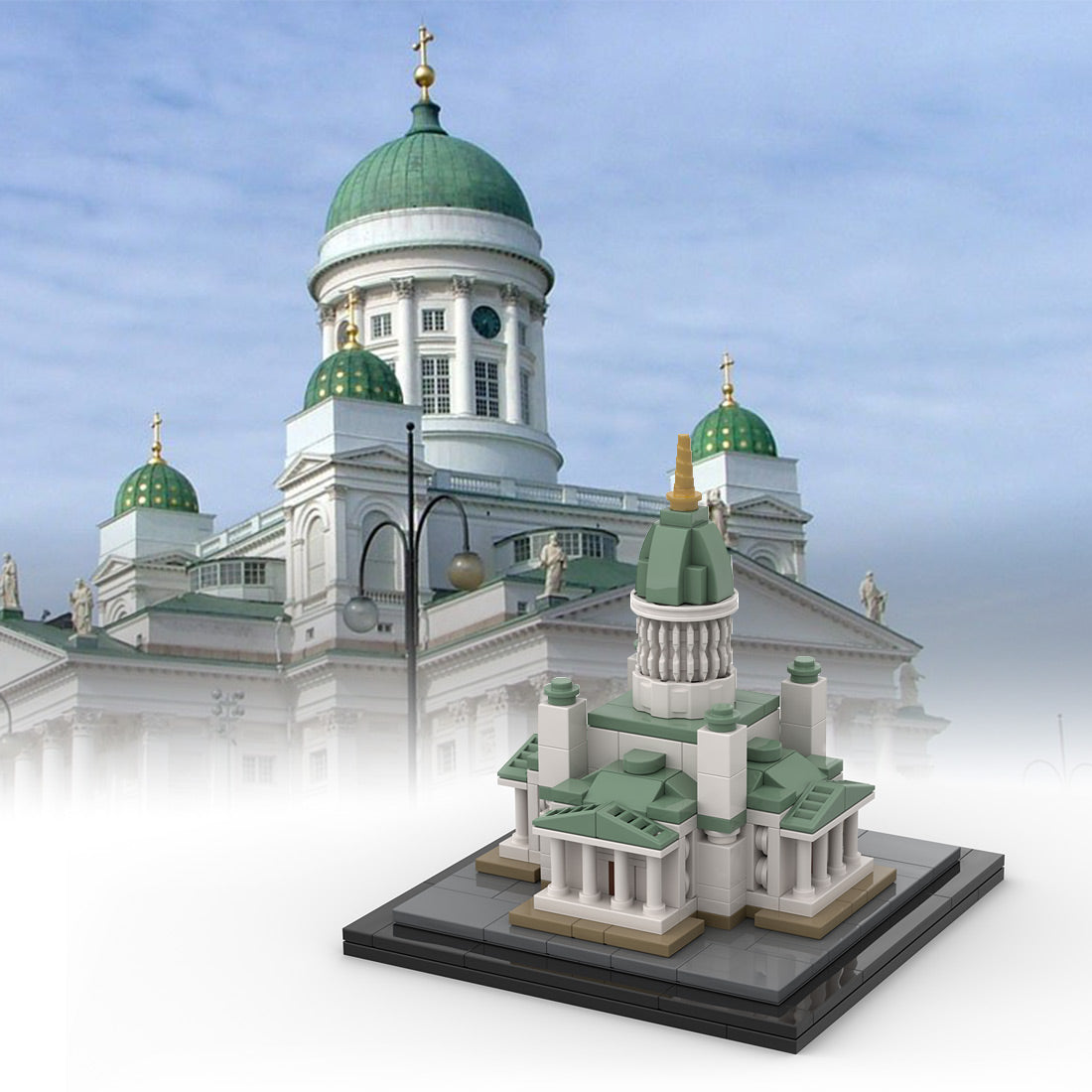 moc-191359 finland helsinki cathedral building blocks set(276pcs)