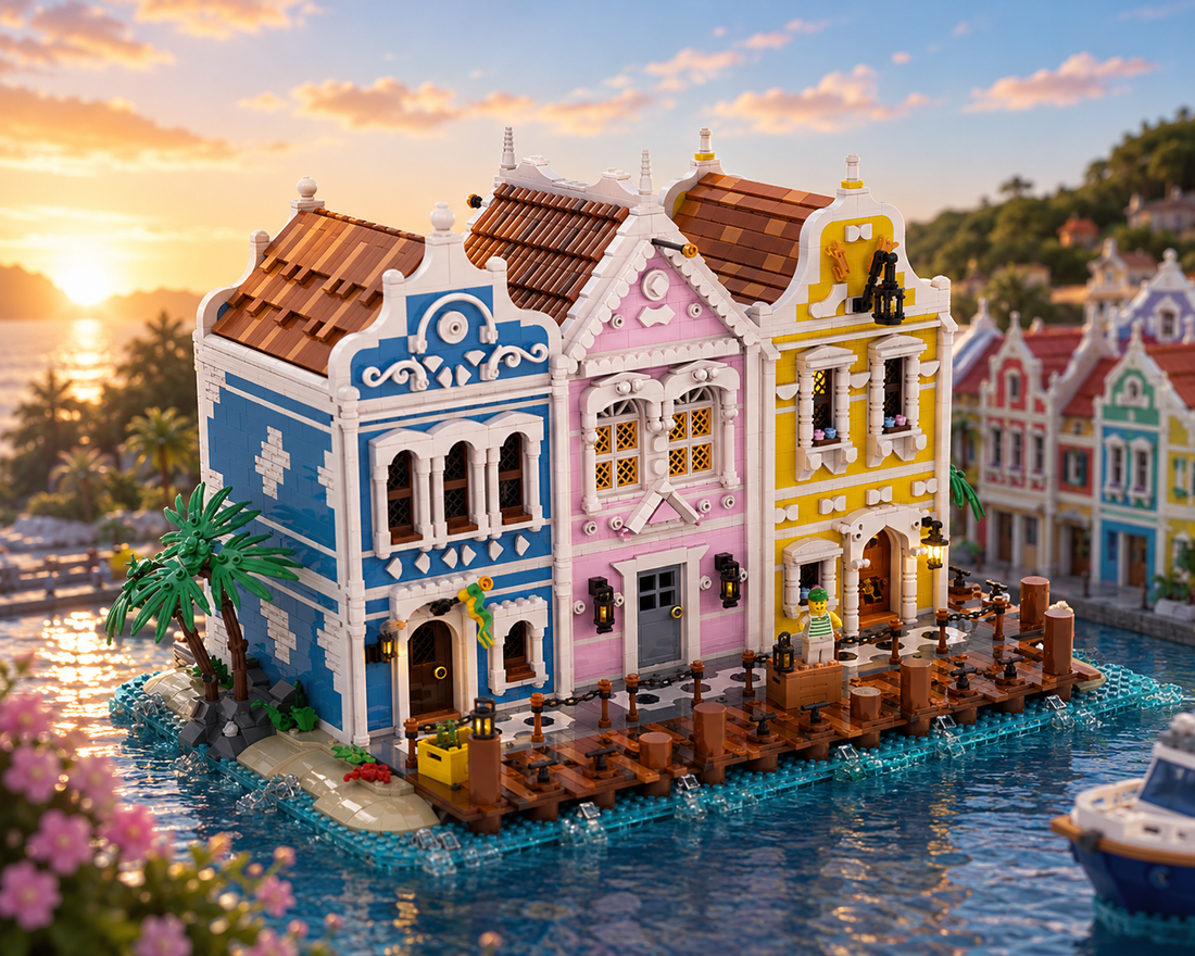 Epic Seafarer's Bay Harbor Town | MOC-251238 5996PCS Pirate Theme Building Blocks