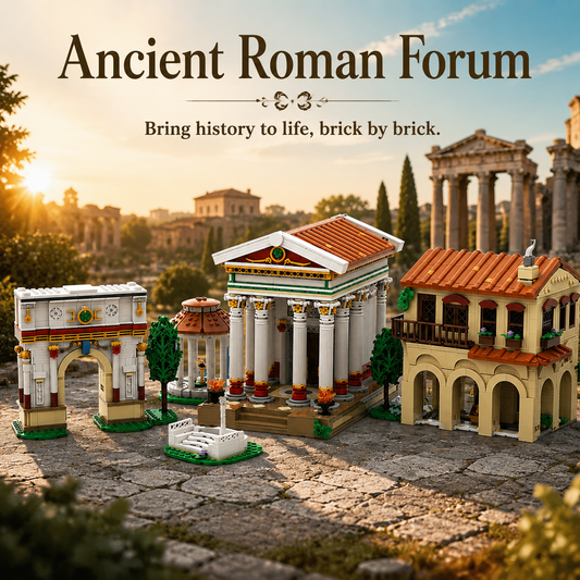 Ancient Roman Forum Building Blocks Set | Recreate Ancient Rome Architecture | Fanbrick