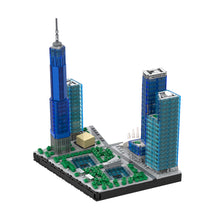 1/2000 scale the new world trade center building blocks set (1593pcs)