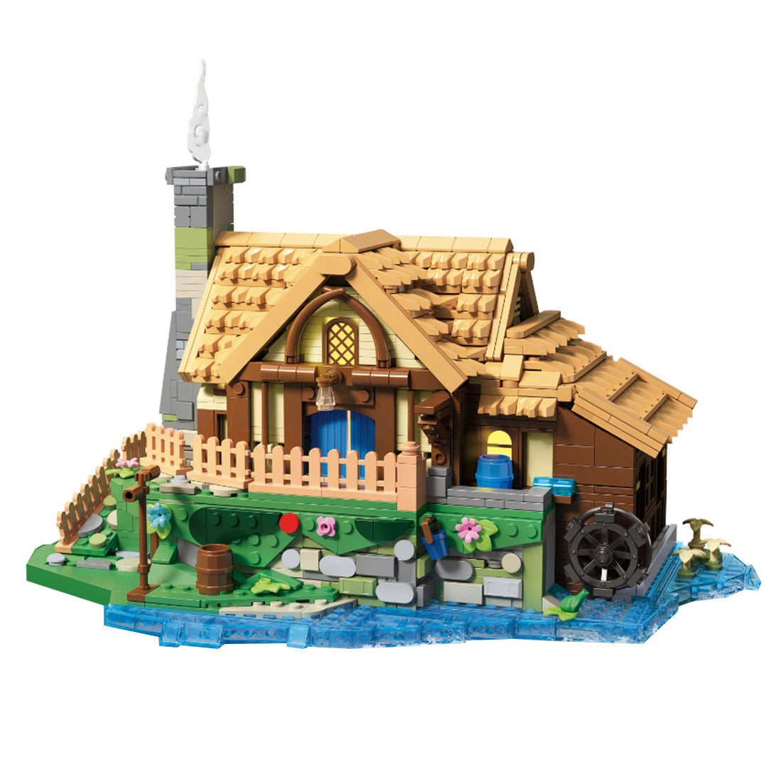 Sci-Fi European Countryside Windmill Cottage Building Block