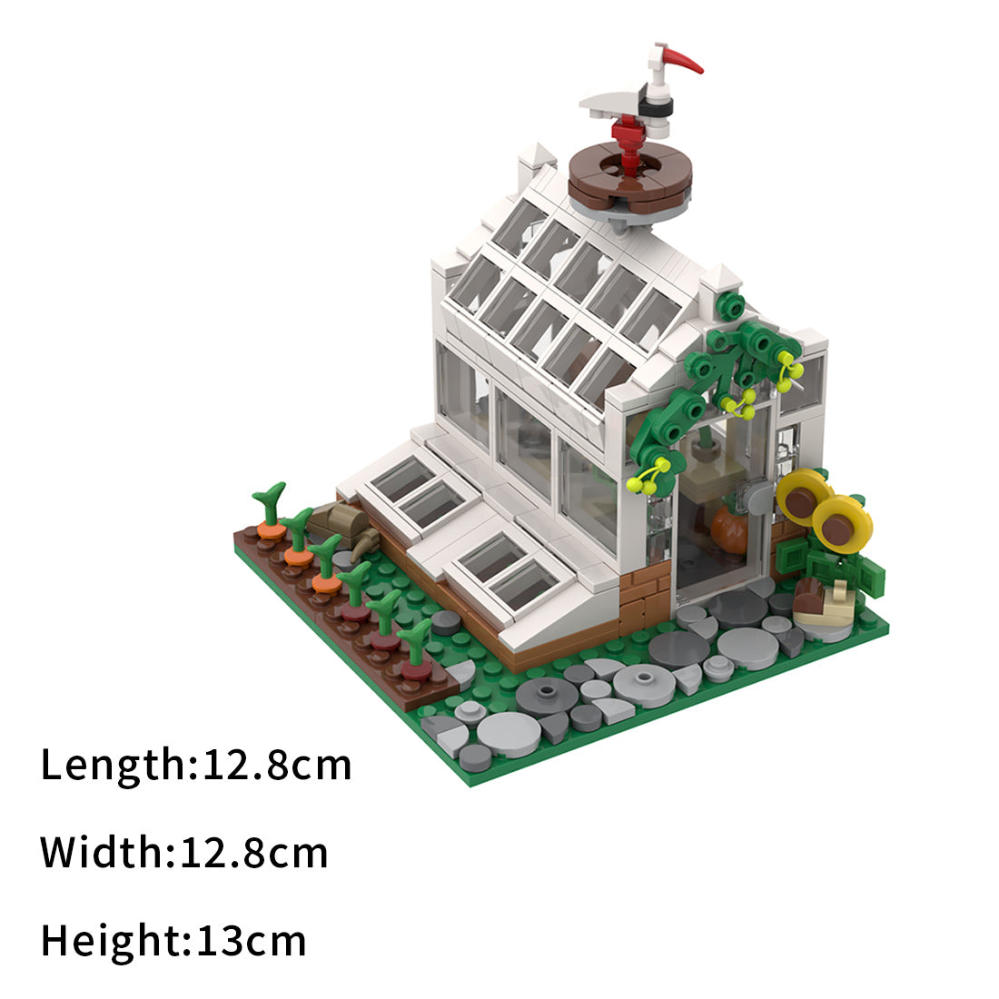 moc-194436 victorian greenhouse building blocks set(403pcs)