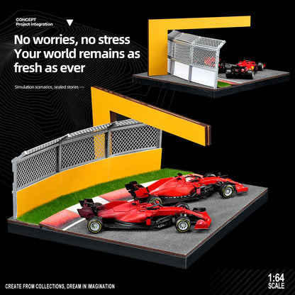 1/64 scale racing corner diorama race track display scene