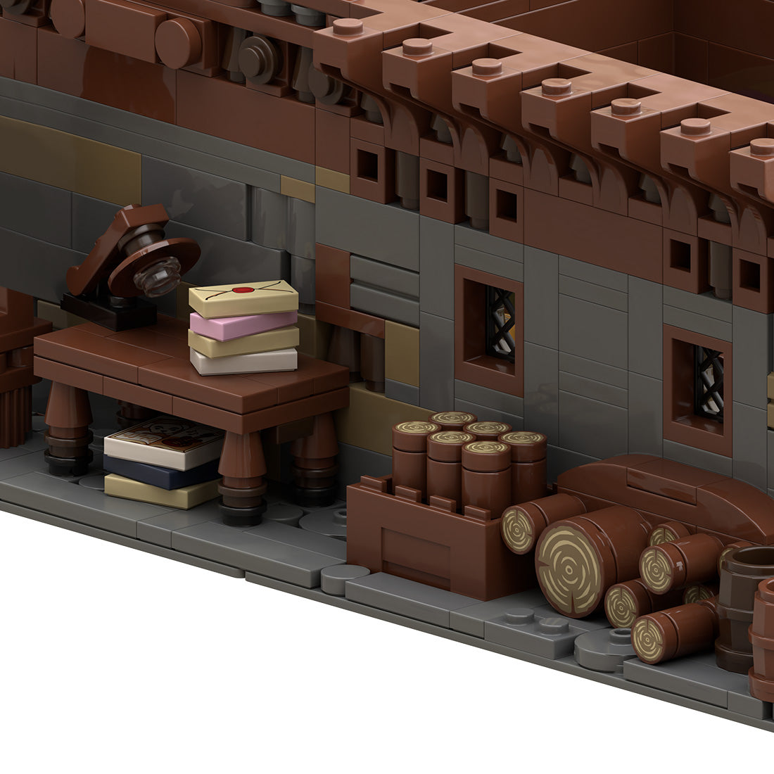 MOC-263858 Medieval Craftsman's Woodwright Workshop Building Blocks