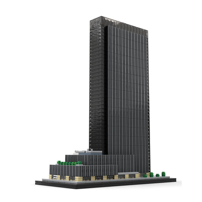 moc-156591 1/800 scale nyc one penn plaza blocks set (1323pcs)