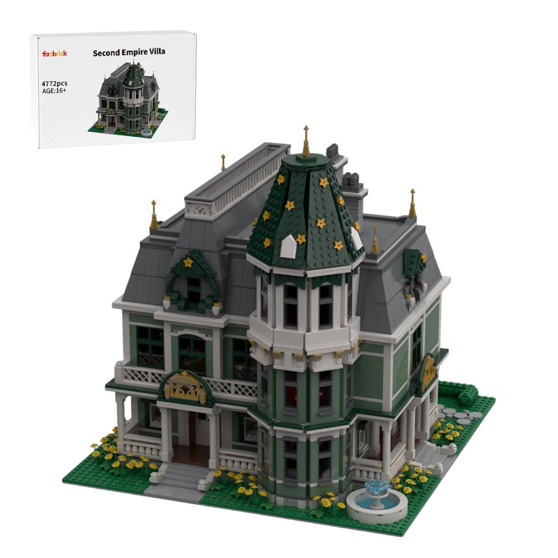 classic victorian residence european town house building blocks set (4772pcs)