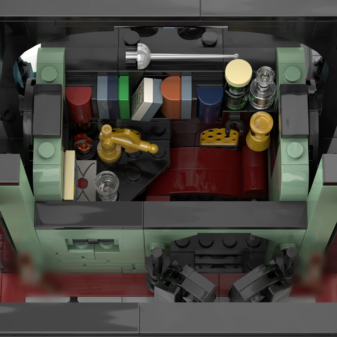 Black Watchtower Pirate Fortress Building Blocks