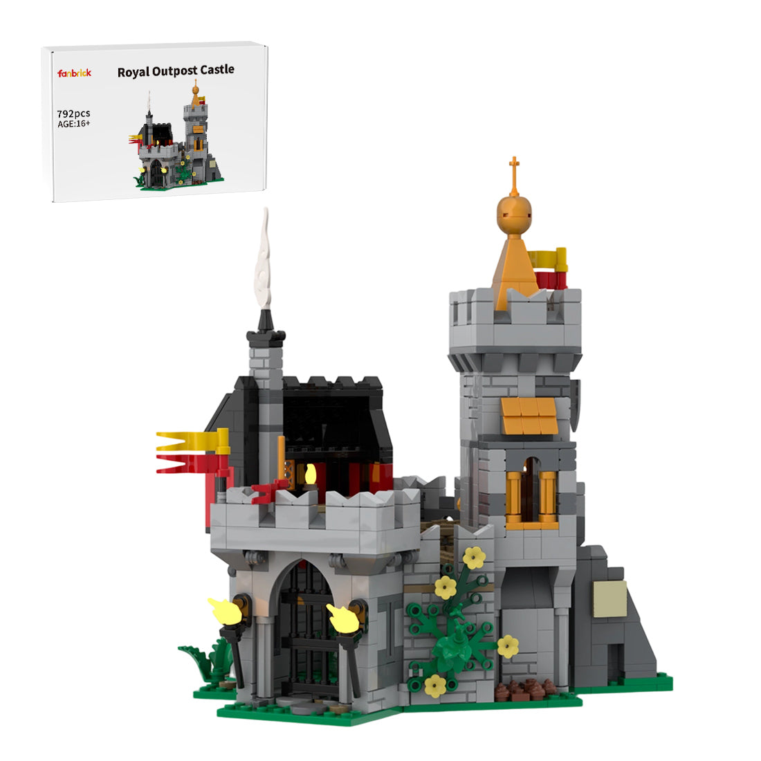moc-209693 the sovereign’s secret retreat building blocks set (792pcs)