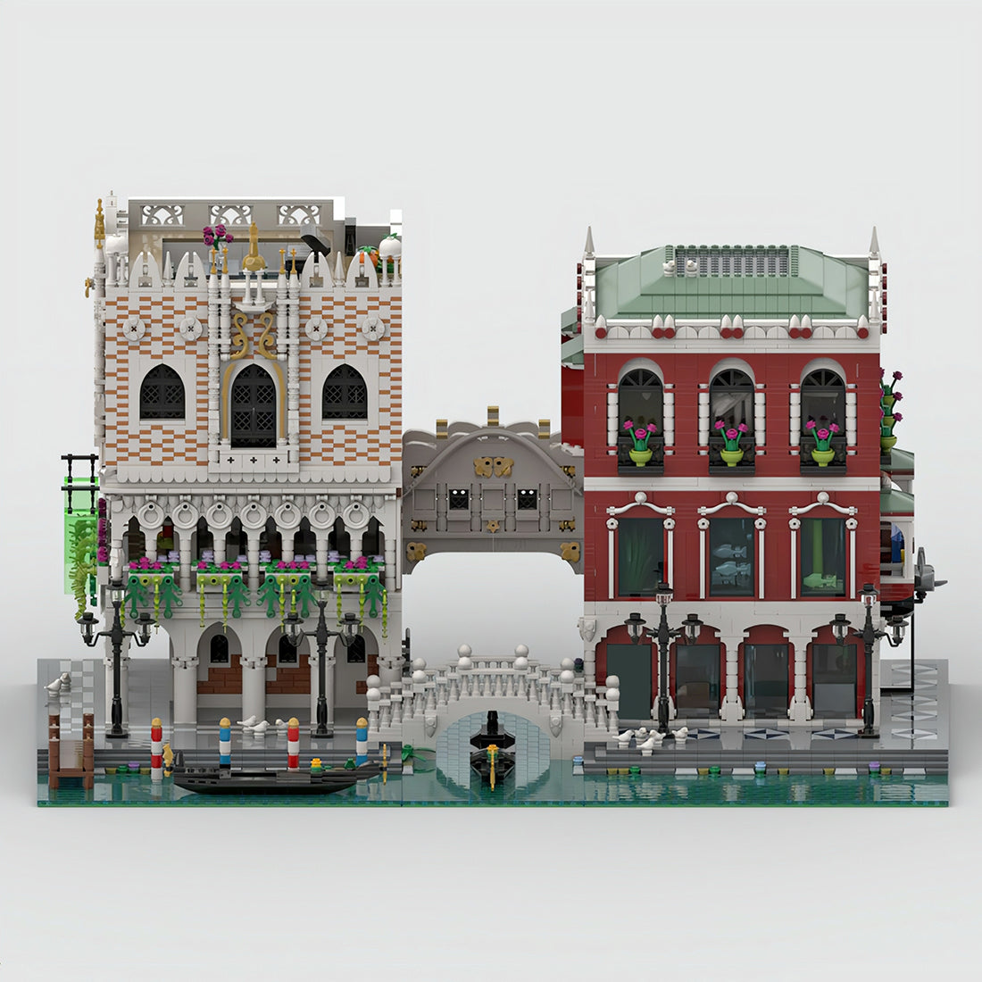 moc-84806 venice palace canal and bridge building blocks set