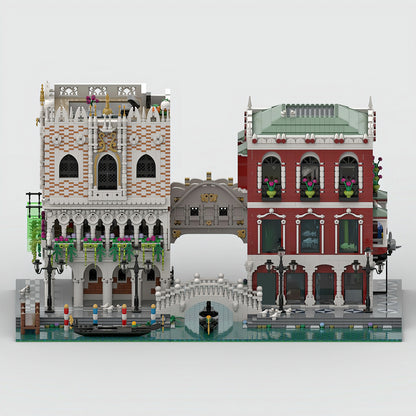 moc-84806 venice palace canal and bridge building blocks set