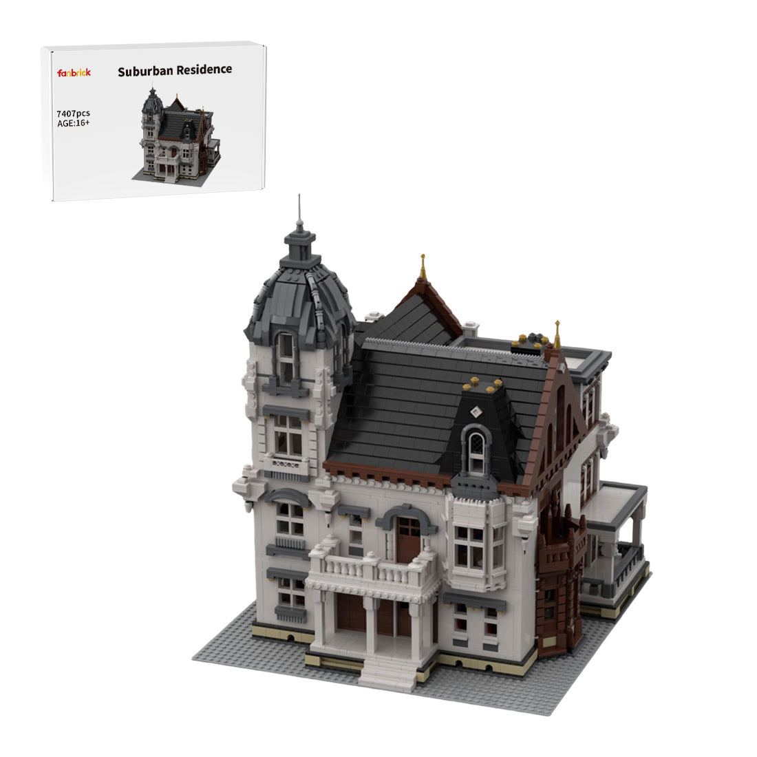 suburban residence building block set(7407pcs)