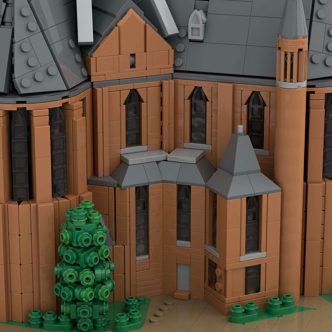 moc-248825 1/125 scale vondel church building blocks set (6808pcs)
