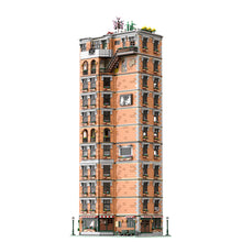 11-story city apartment building blocks set | Fanbrick