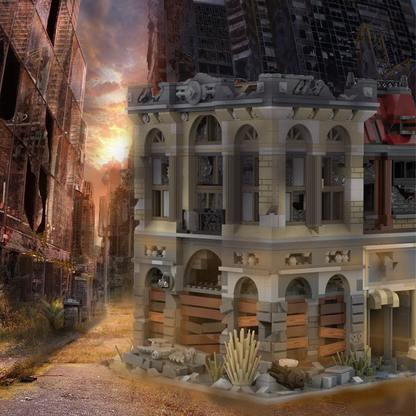 moc-41175 brick bank - apocalypse version building block set (2500pcs)