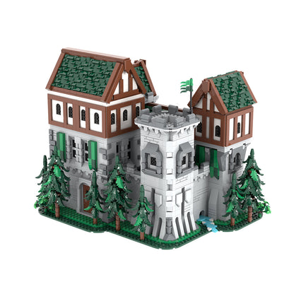 moc-241818 green dragon knights’ castle building blocks set (4862pcs)