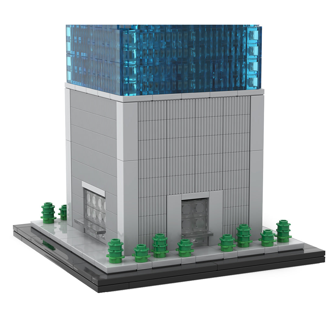 moc-159549 1/800 scale landmark architecture 1 world trade center street scene building blocks set (3153pcs)