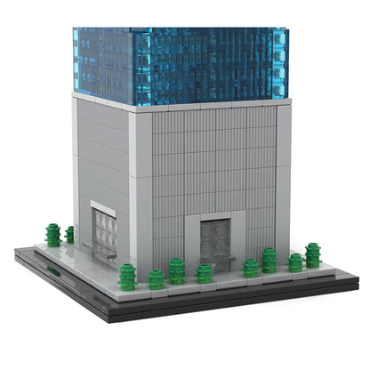 moc-159549 1/800 scale landmark architecture 1 world trade center street scene building blocks set (3153pcs)