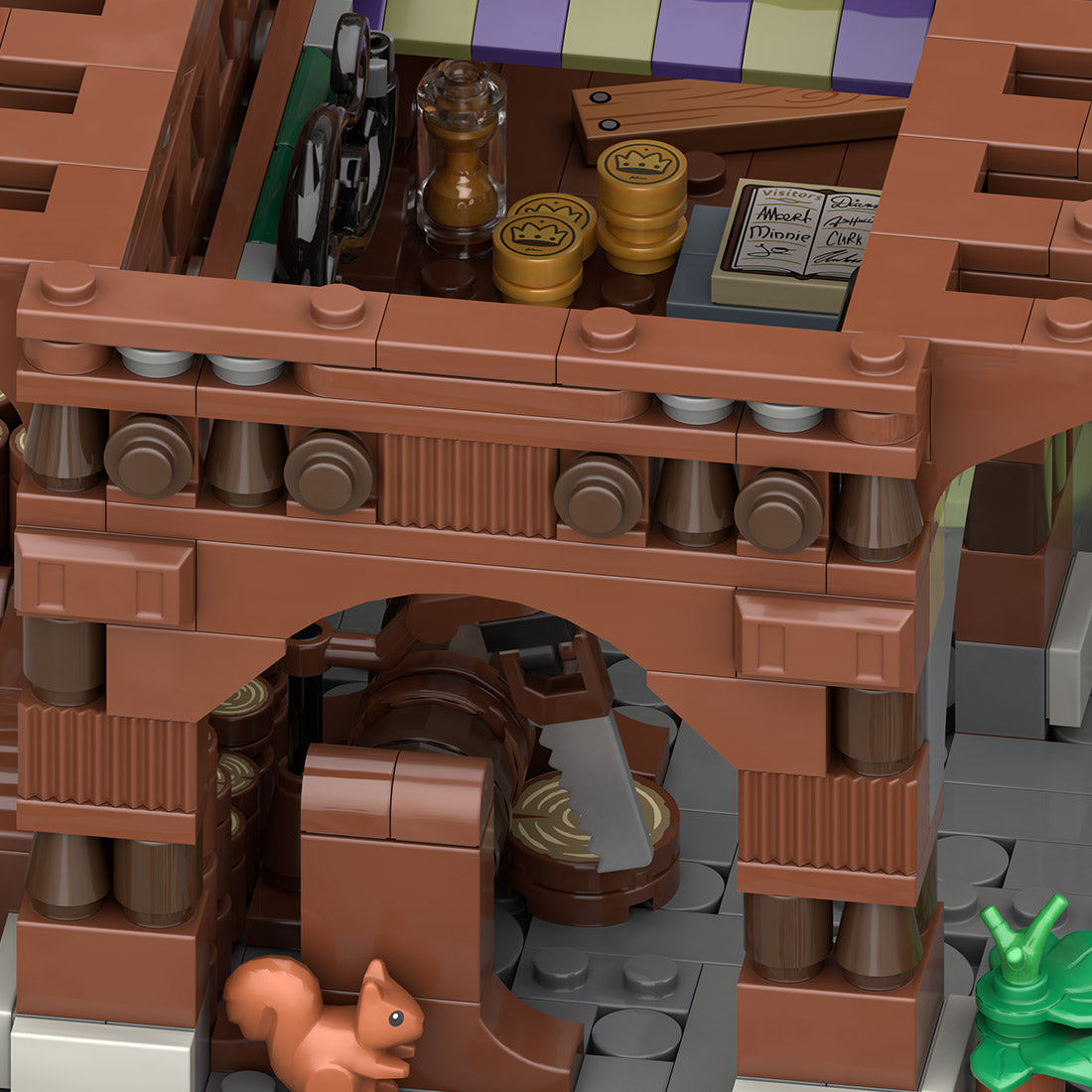 MOC-263858 Medieval Craftsman's Woodwright Workshop Building Blocks