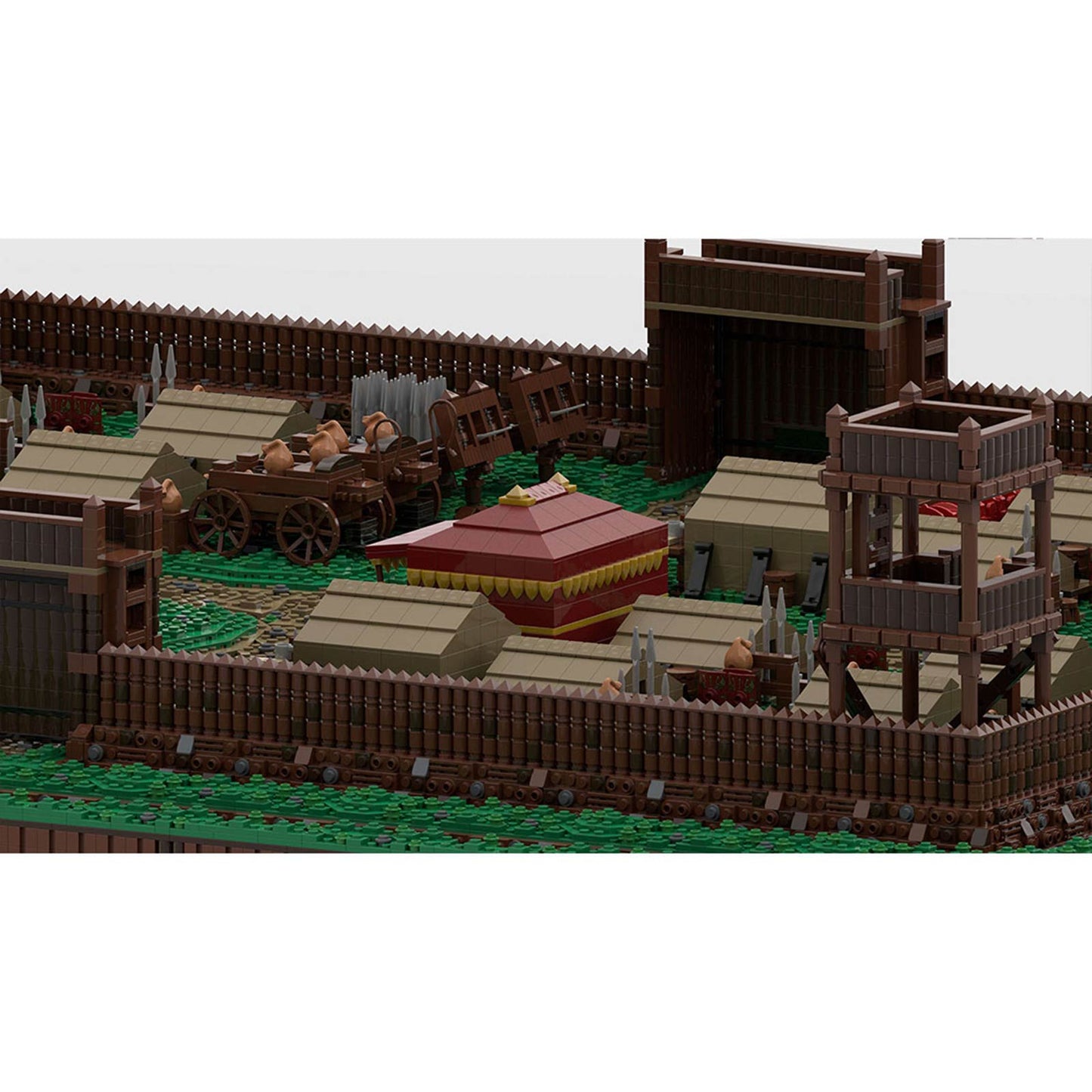 moc-139859 roman field camp (medium) building blocks set (31789pcs)