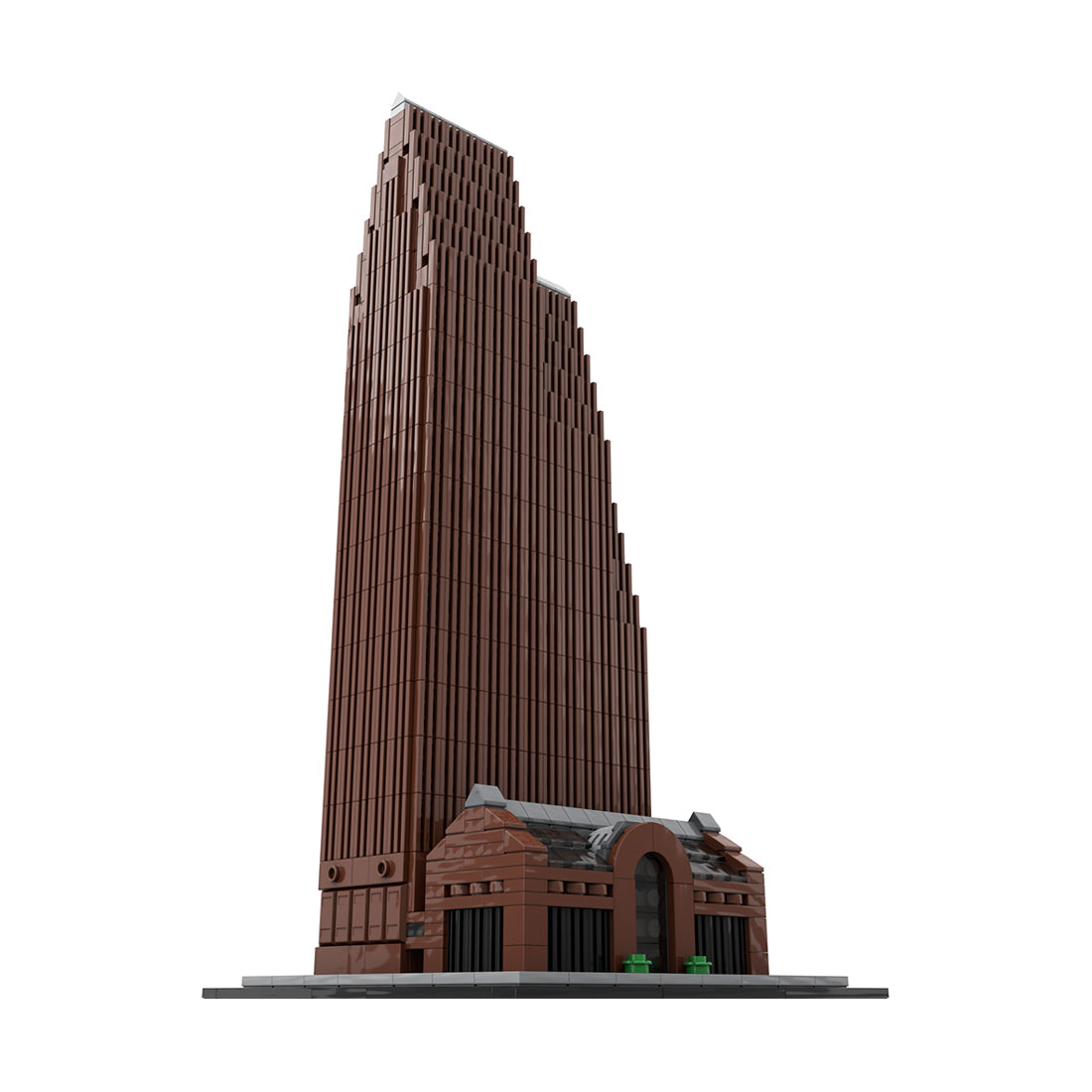 moc-221794 1/800 scale famous houston landmark architecture street scene building blocks set (1295pcs)
