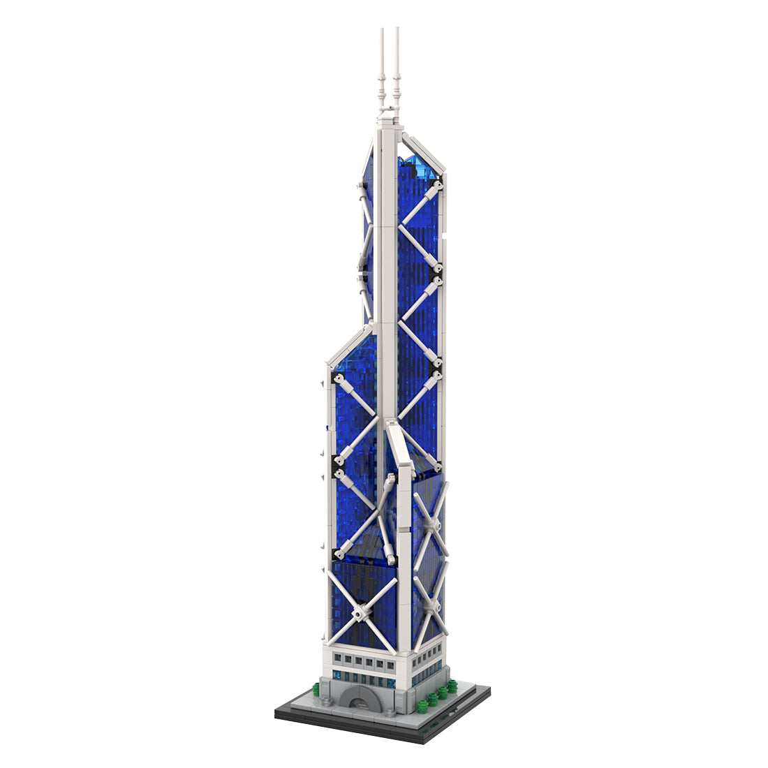 MOC-234438 1/800 Scale  Hongkong  Bank of China Tower Skyscraper Building Blocks Set (1700PCS)