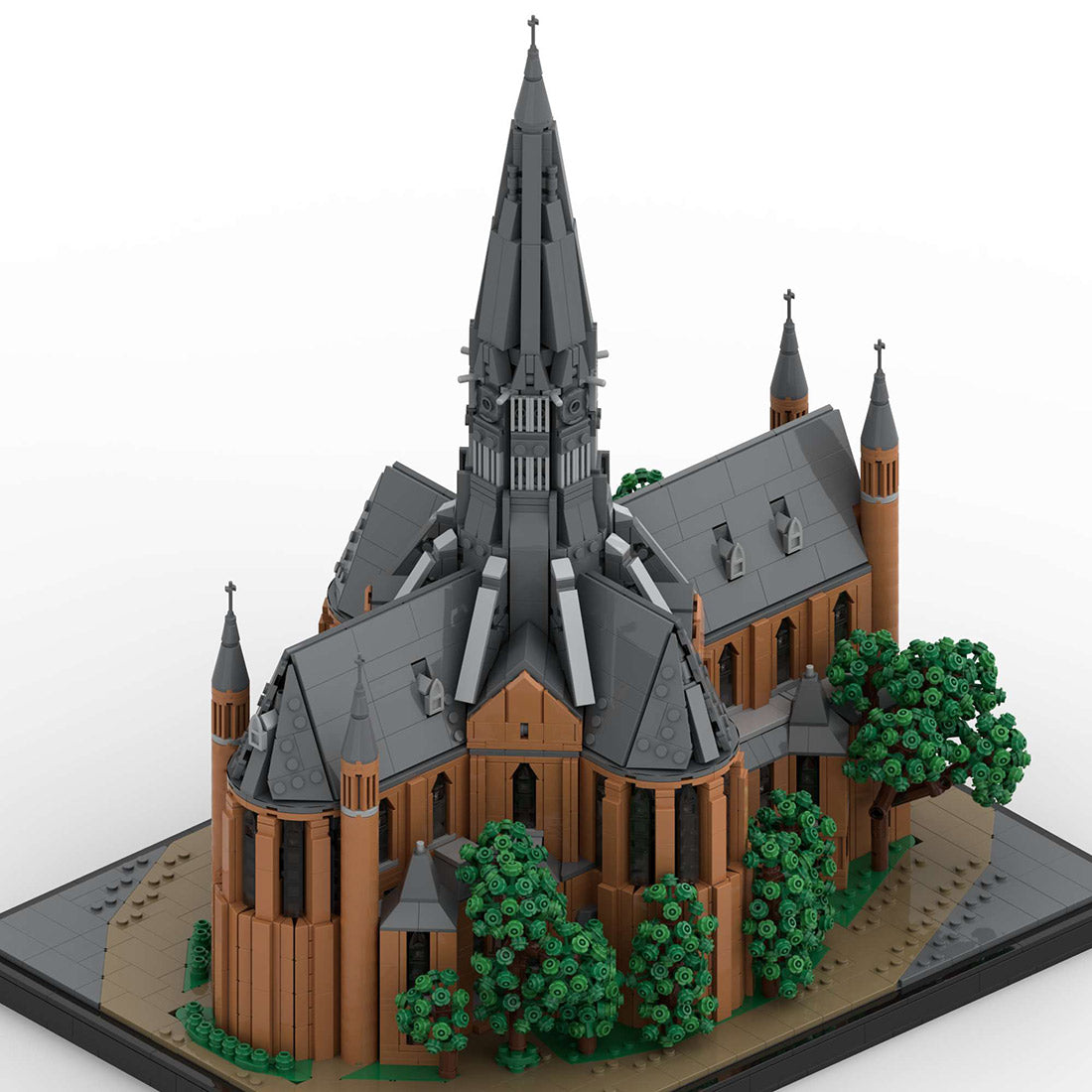 moc-248825 1/125 scale vondel church building blocks set (6808pcs)