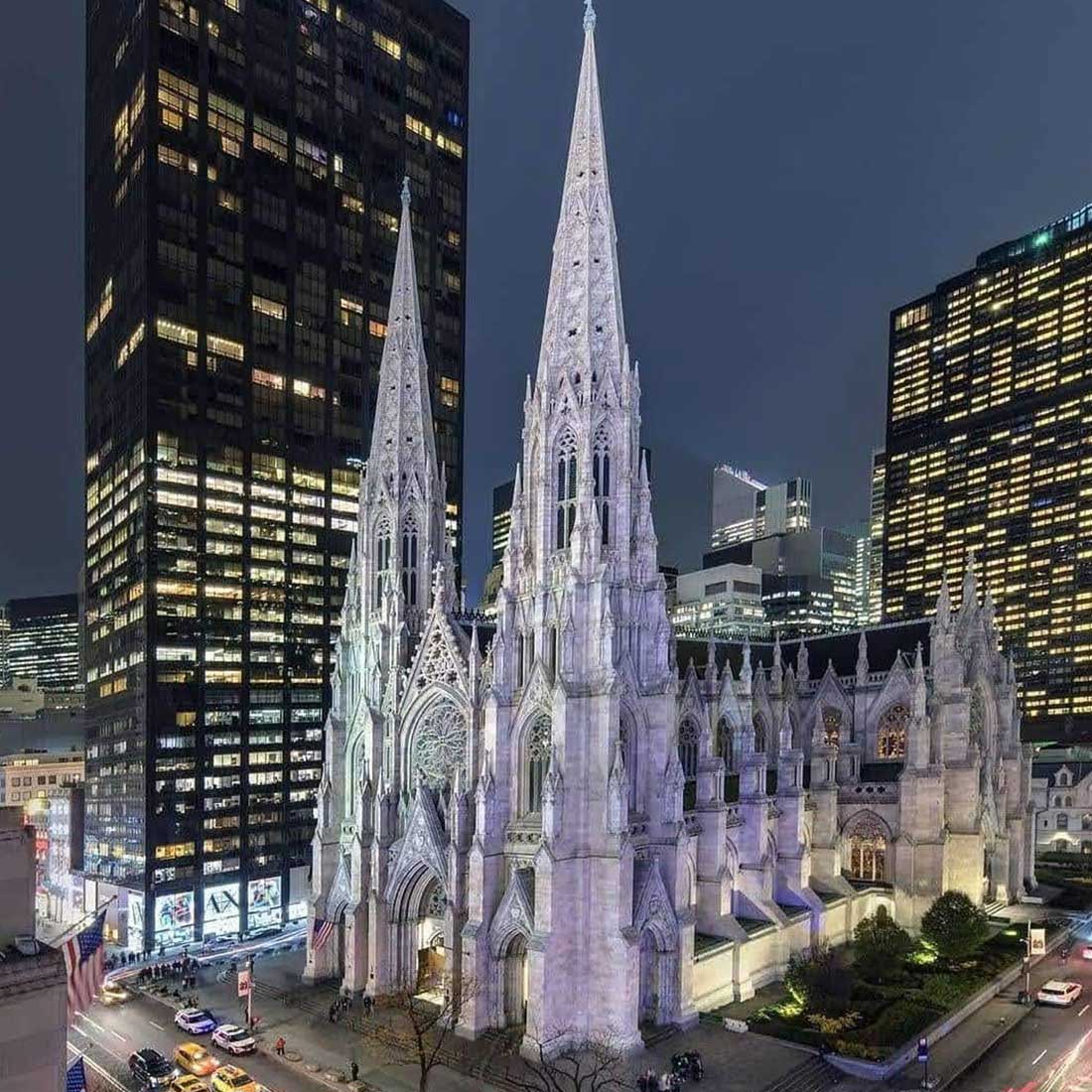 moc-212962 1/800 scale st. patrick’s cathedral building blocks set (580pcs)