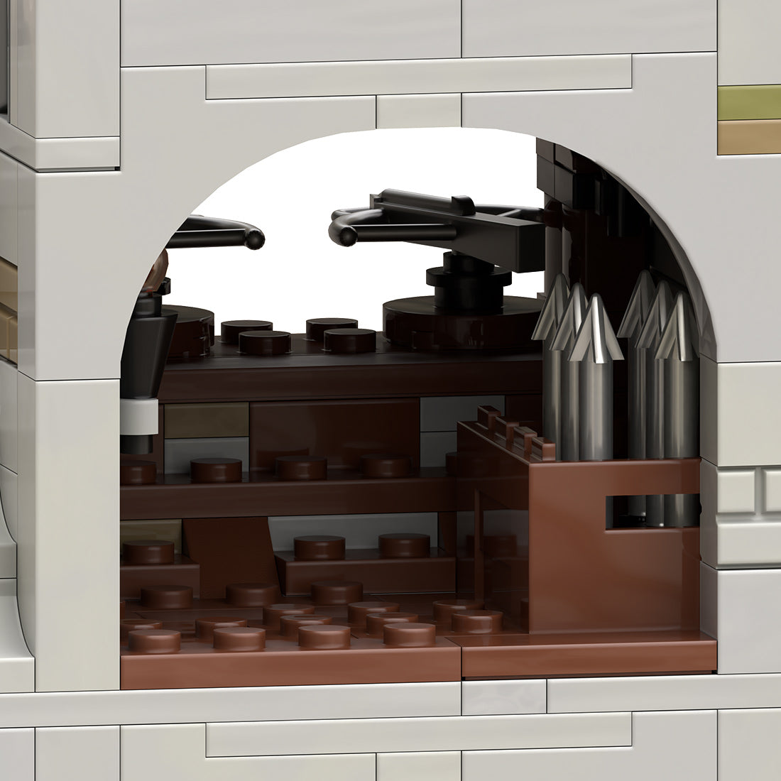 MOC-269330 Medieval Black Falcon's Outpost Castle Building Block