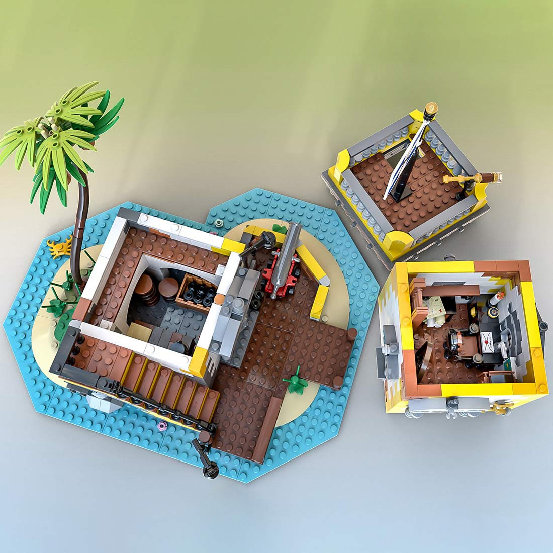 moc-71657 pirate theme sabre island building block set (1440pcs)