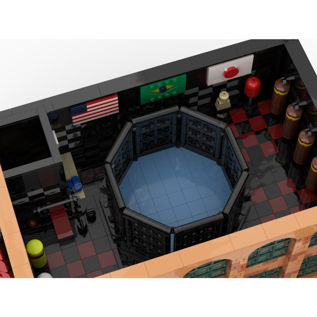 moc-203141 mixed martial arts gym building blocks set (4659pcs)