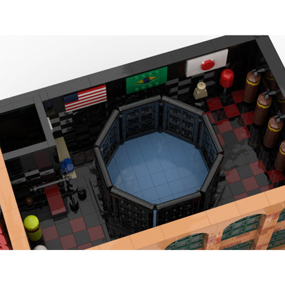 moc-203141 mixed martial arts gym building blocks set (4659pcs)