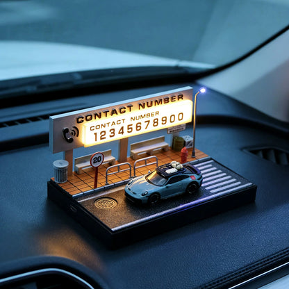 1/64 scale led city bus stop miniature scene for vehicle collectors