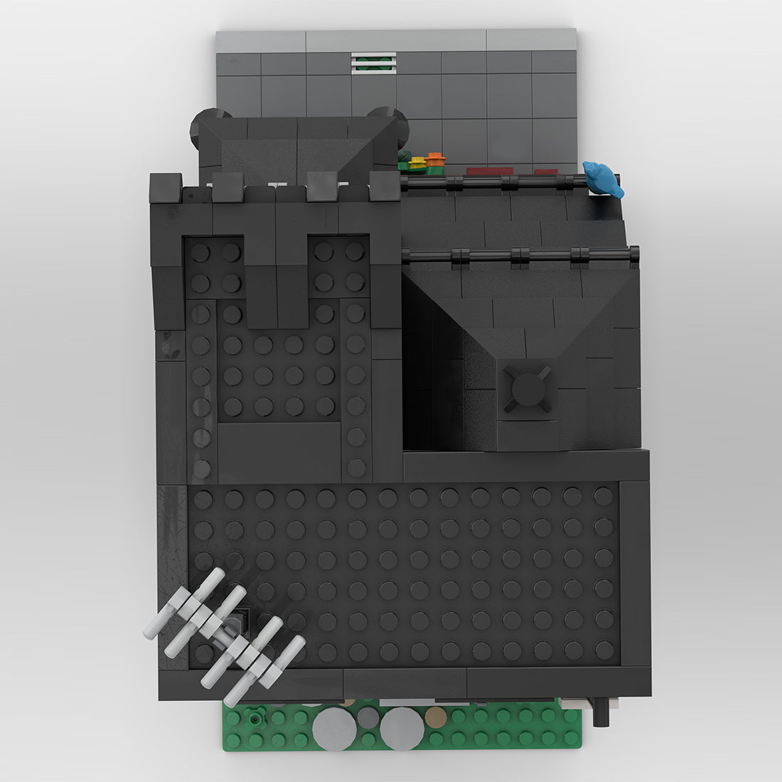 modular townhouse building blocks set (1584pcs) by kros