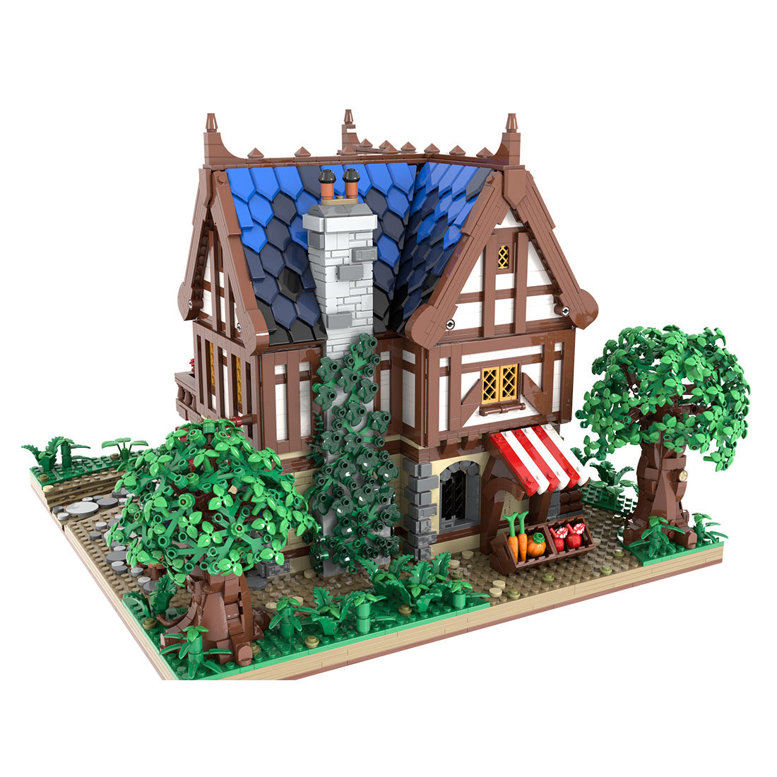 moc-224458 medieval tavern building blocks set(4783pcs)