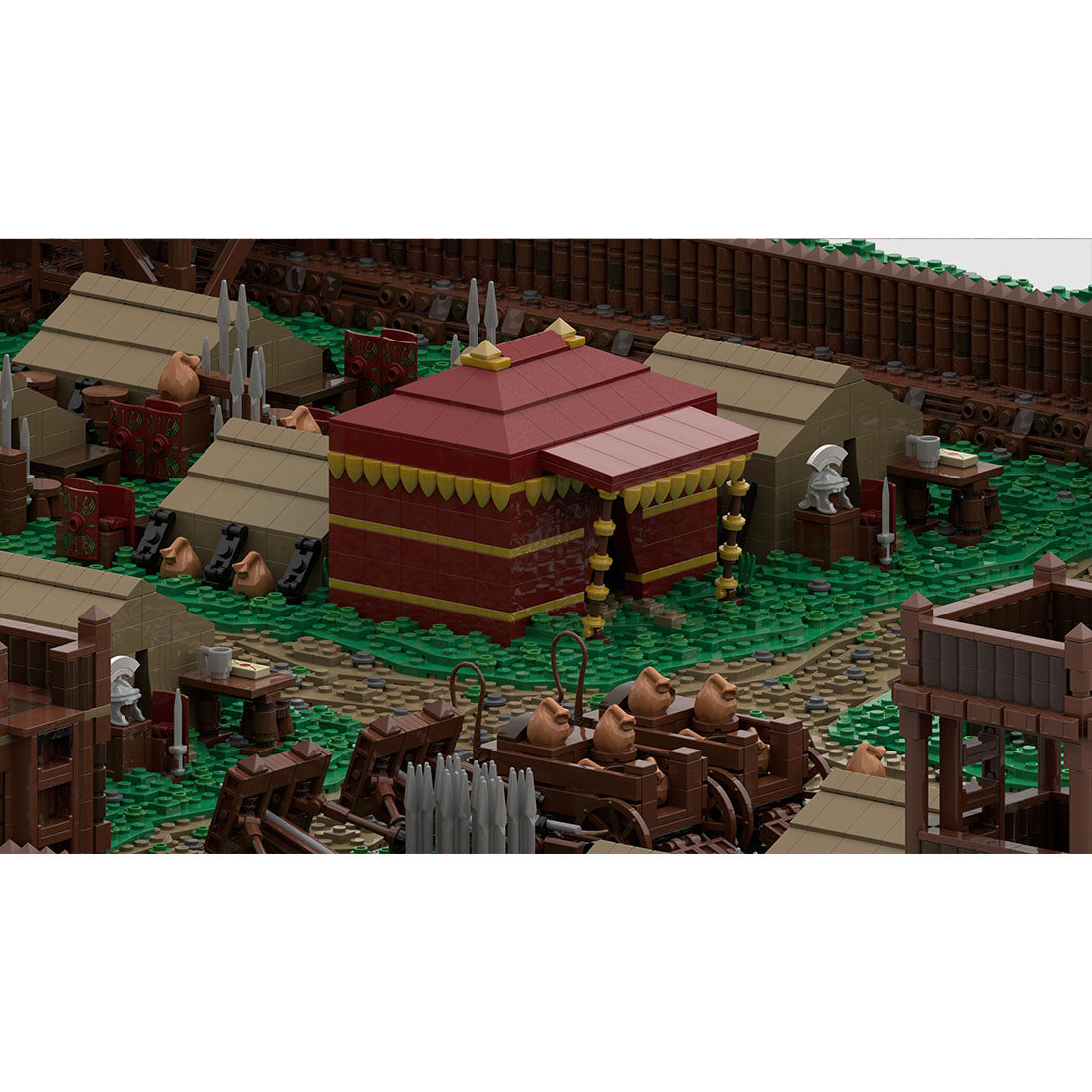 moc-139859 roman field camp (medium) building blocks set (31789pcs)