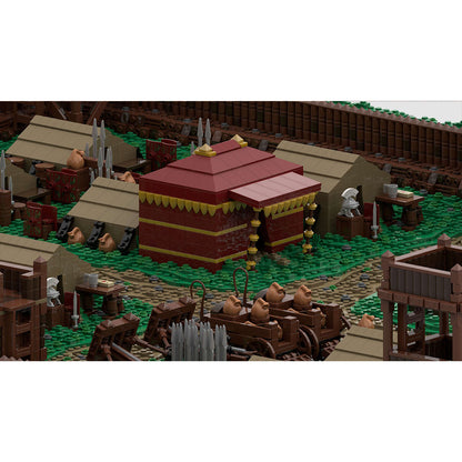 moc-139859 roman field camp (medium) building blocks set (31789pcs)
