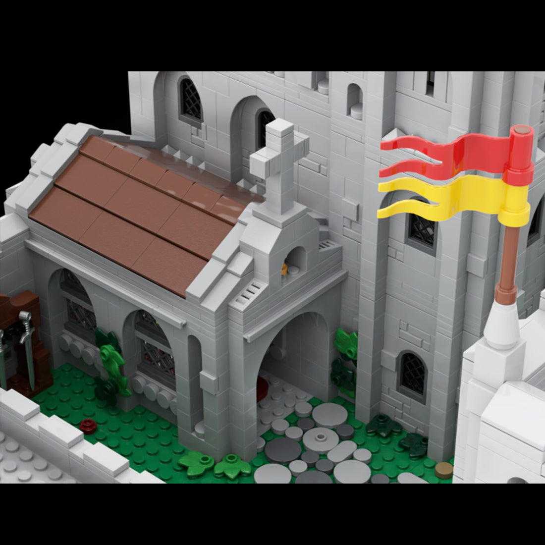 moc-229307 medieval brickberg castle building blocks set (8251pcs)