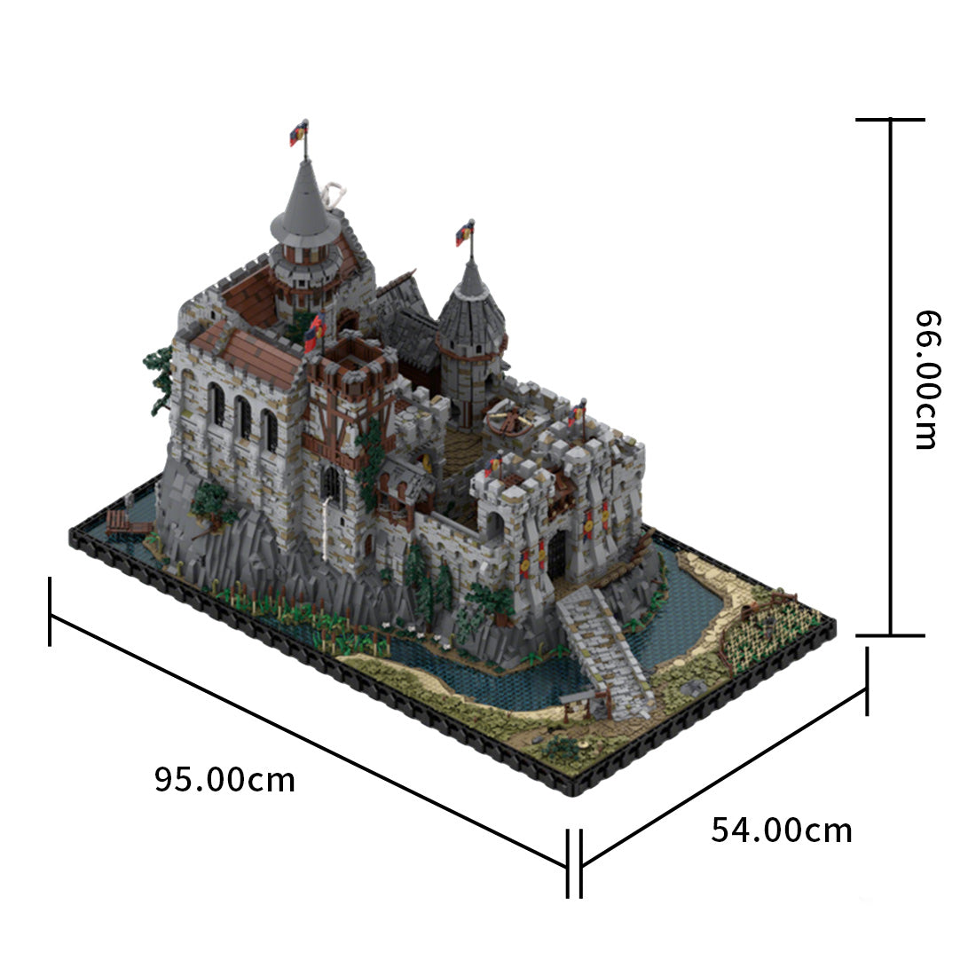 moc-206892 medieval castle building blocks set(21090pcs)