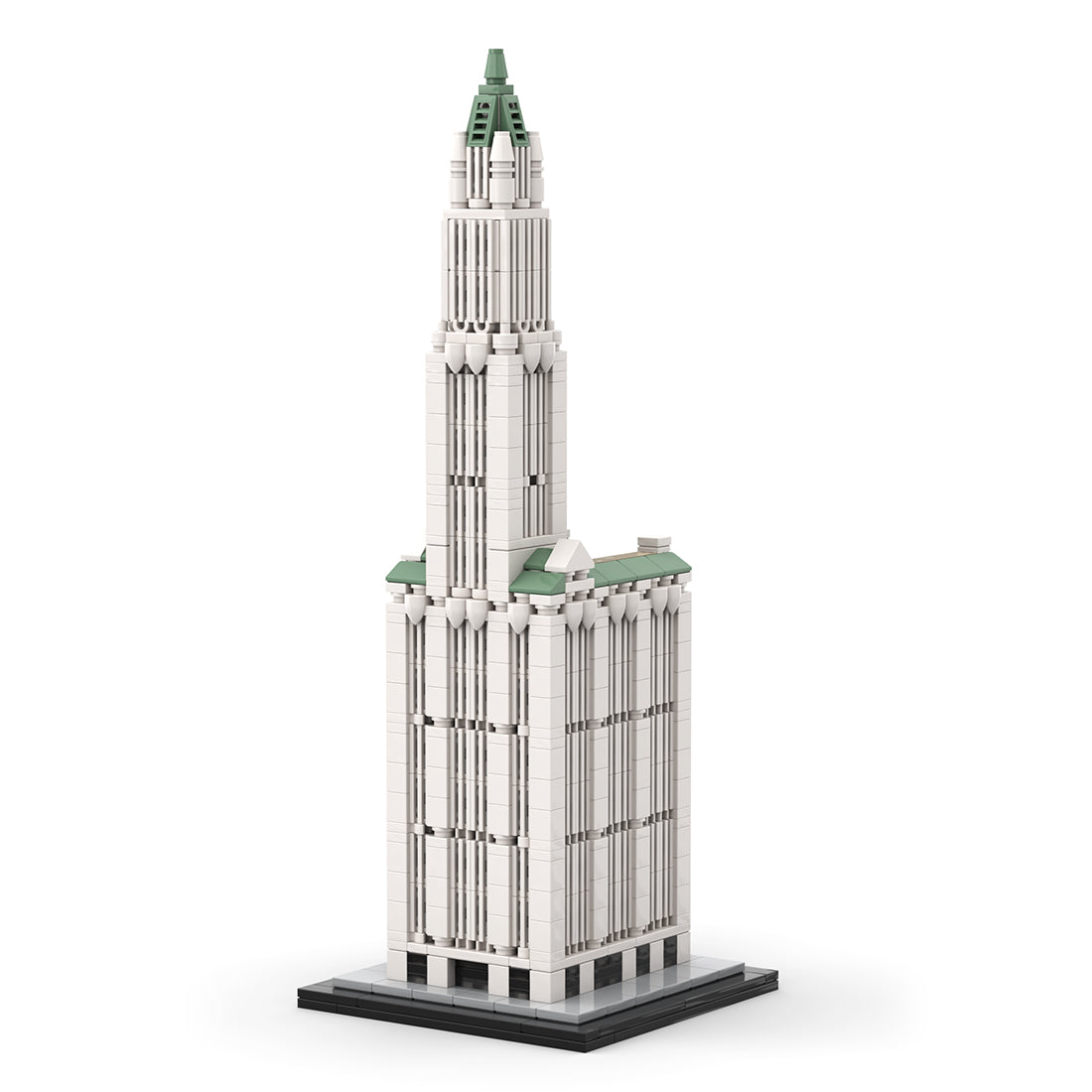 moc-126951 1/800 scale woolworth building blocks set (1110pcs)
