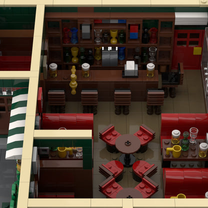 moc-92501 sitcomplex - maclaren's pub building blocks set(1588pcs+)
