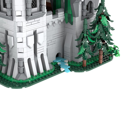 moc-241818 green dragon knights’ castle building blocks set (4862pcs)