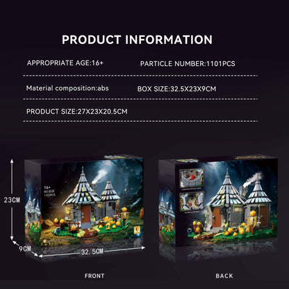 Sci-Fi Double Pointed Tower Mage Cottage Building Block