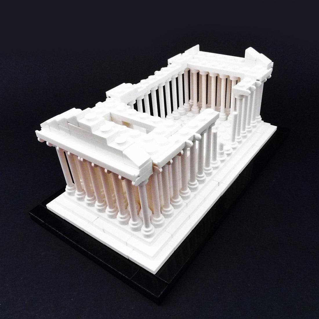 moc parthenon temple model building kit(255pcs)