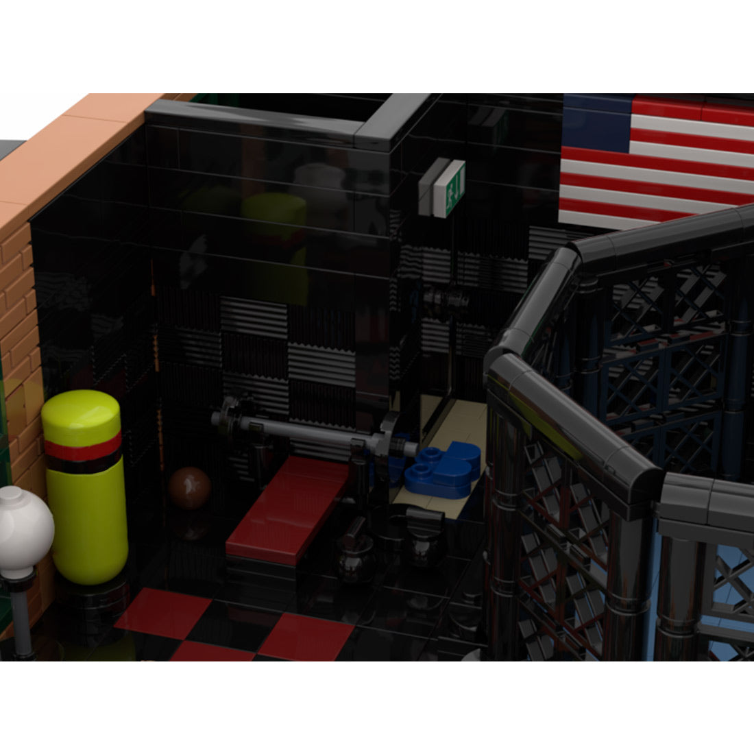 moc-203141 mixed martial arts gym building blocks set (4659pcs)