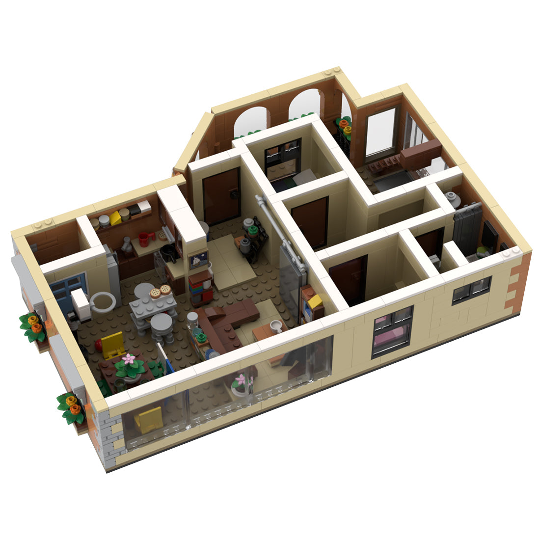 moc-89631 sitcomplex-new girl building blocks set (900pcs)