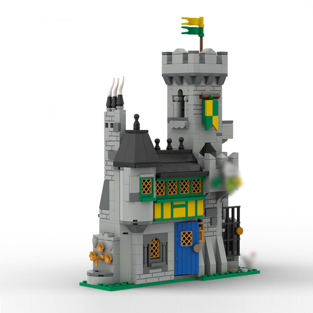 moc-235273 chevron's manor of many pigeons building blocks set (812pcs)