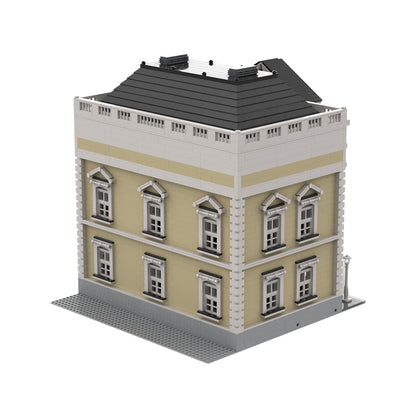 Griechische Revival-Bibliotheksmodell Architektonische Straßenszenen-Bausteine von Soar Brick
