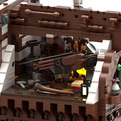 MOC-263858 Medieval Craftsman's Woodwright Workshop Building Blocks