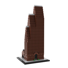 moc-221794 1/800 scale famous houston landmark architecture street scene building blocks set (1295pcs)