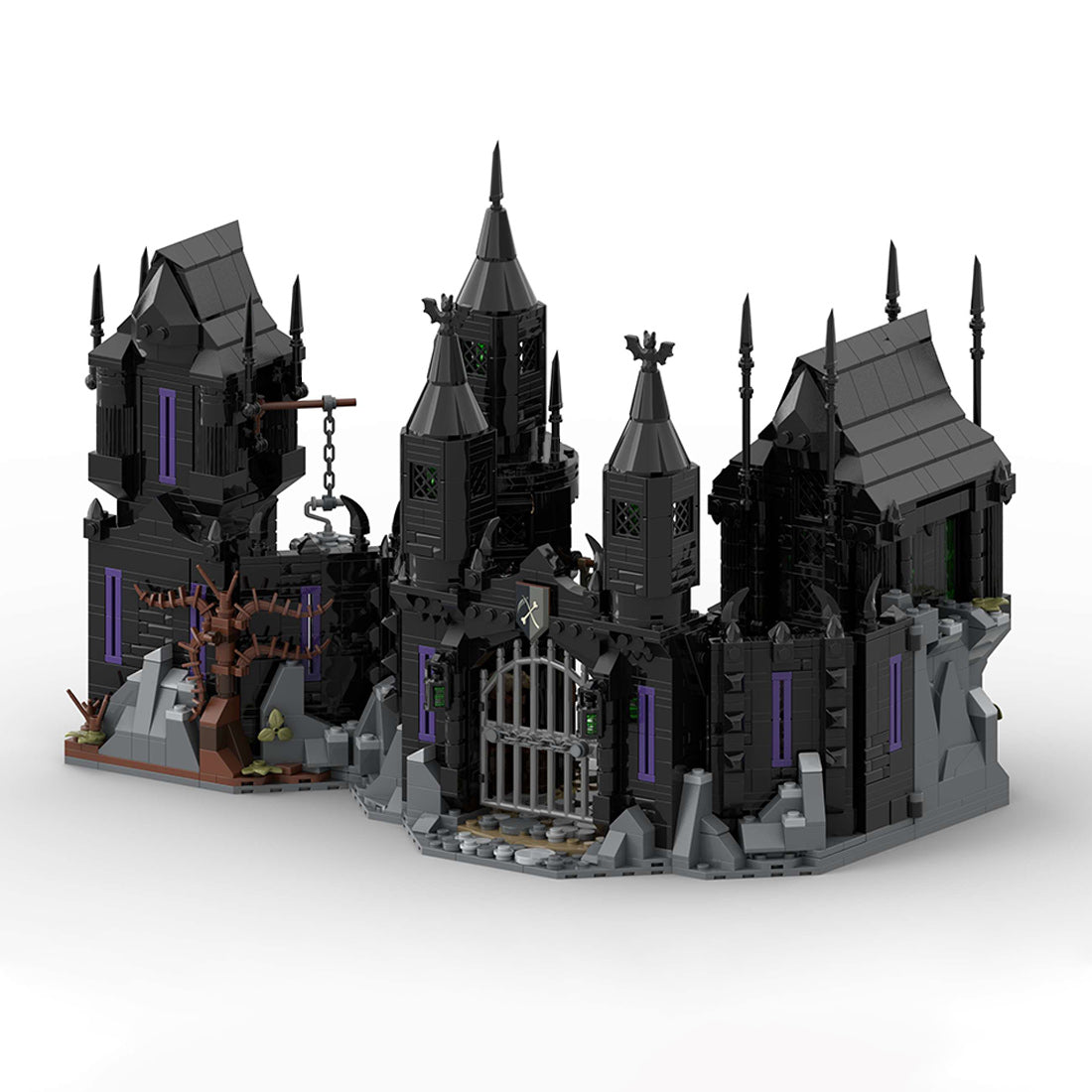 moc-214995 medieval undead city fortress building blocks